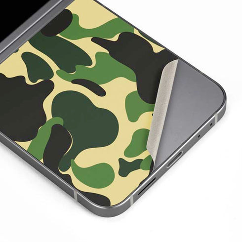 Green Street Camo Galaxy Z Flip6 Skin