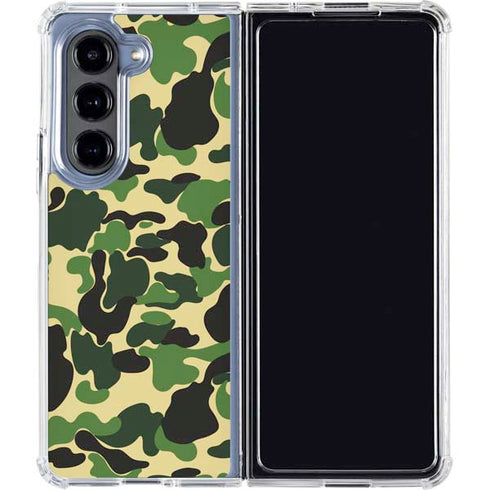 Green Street Camo Galaxy Z Fold5 5G Clear Case