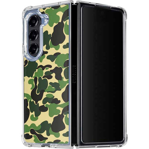 Green Street Camo Galaxy Z Fold5 5G Clear Case