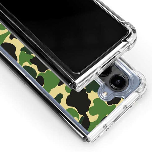 Green Street Camo Galaxy Z Fold5 5G Clear Case