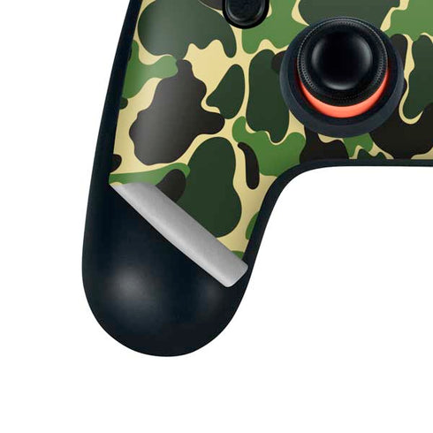 Green Street Camo Google Stadia Controller Skin