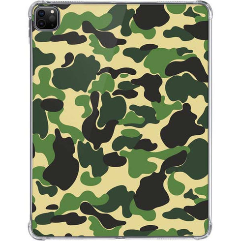 Green Street Camo iPad Pro 11in (2024) Clear Case