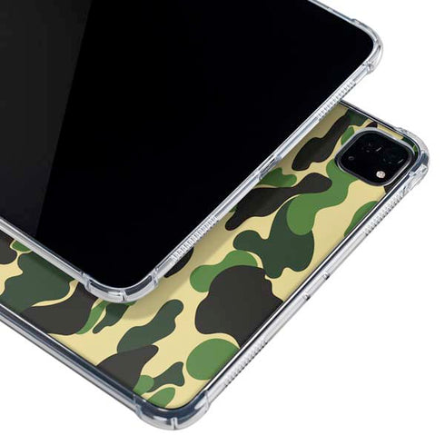 Green Street Camo iPad Pro 11in (2024) Clear Case