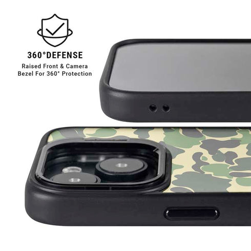 Green Street Camo iPhone 14 Kickstand Case
