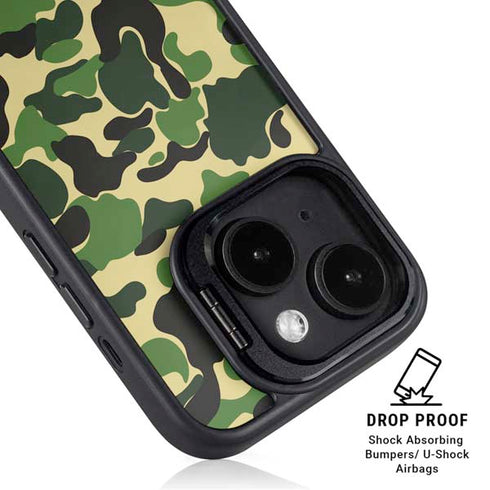 Green Street Camo iPhone 14 Plus Kickstand Case