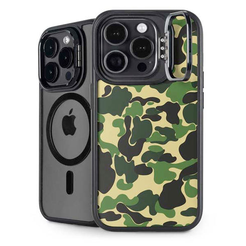 Green Street Camo iPhone 14 Pro Kickstand Case