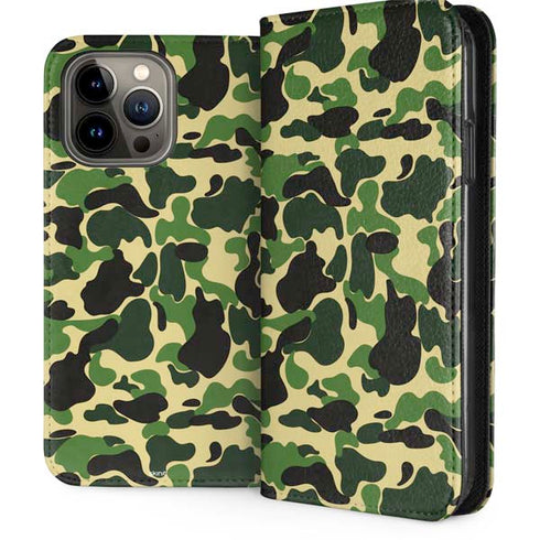 Green Street Camo iPhone 15 Pro Max Folio Case