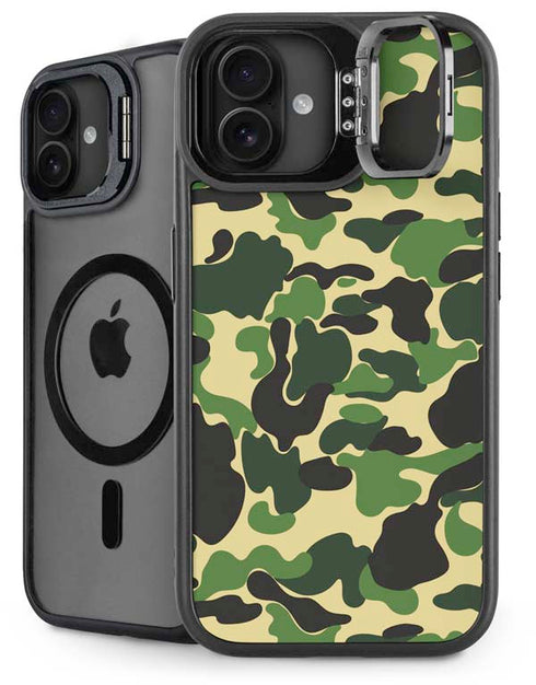Green Street Camo iPhone 16 Kickstand Case