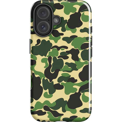 Green Street Camo iPhone 16 Plus Impact Case