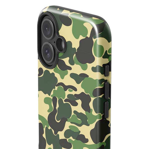 Green Street Camo iPhone 16 Plus Impact Case