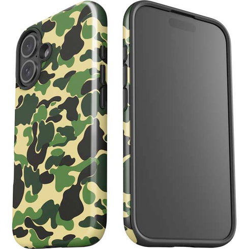 Green Street Camo iPhone 16 Plus Impact Case