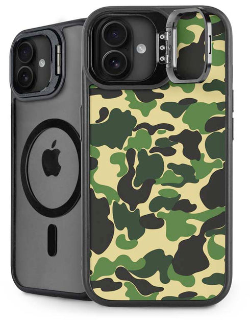 Green Street Camo iPhone 16 Plus Kickstand Case