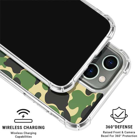 Green Street Camo iPhone 16 Pro Max Clear Case