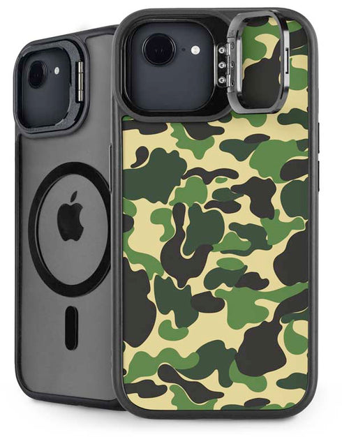 Green Street Camo iPhone 16e Kickstand Case