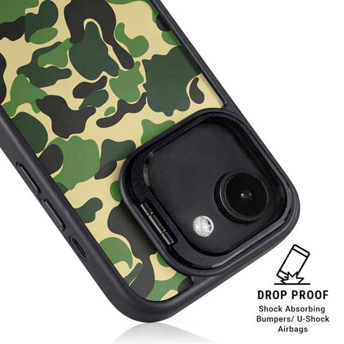 Green Street Camo iPhone 16e Kickstand Case