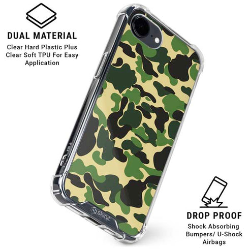 Green Street Camo iPhone 16e Clear Case