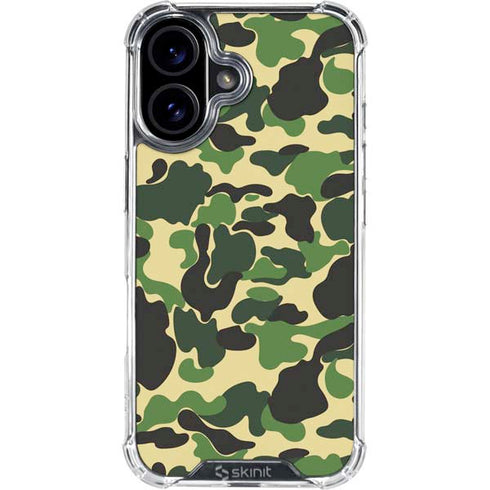 Green Street Camo iPhone 17 Clear Case
