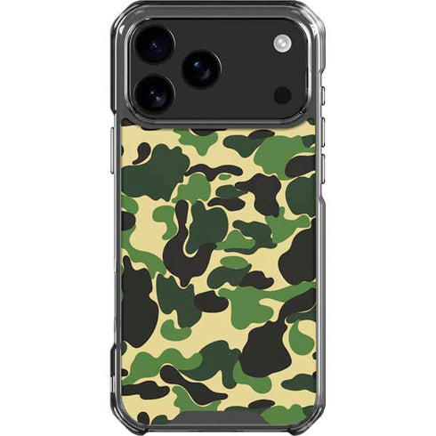 Green Street Camo iPhone 18 Pro Max Clear Case