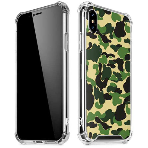 Green Street Camo iPhone X/XS Clear Case