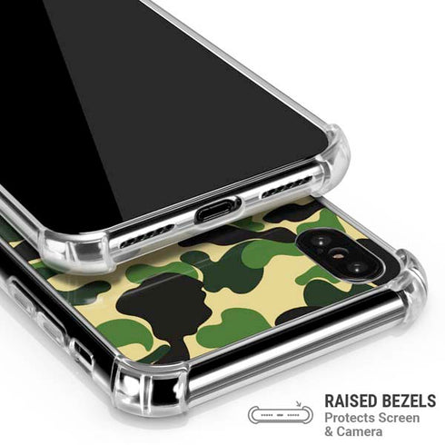 Green Street Camo iPhone X/XS Clear Case