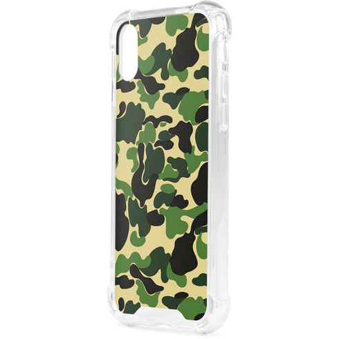 Green Street Camo iPhone XS Clear Case