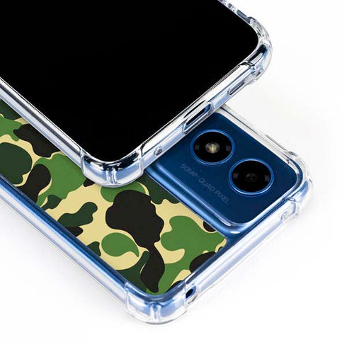 Green Street Camo Moto G 5G (2024) Clear Case