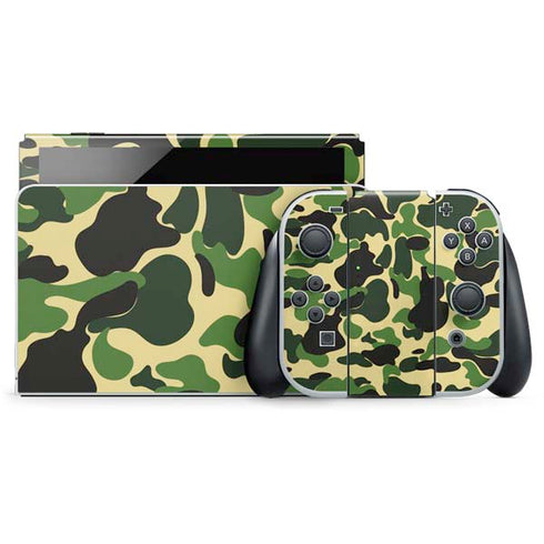 Green Street Camo Nintendo Skins