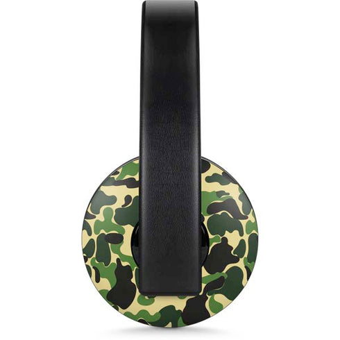 Green Street Camo PlayStation 4 Gold Wireless Headset Skin