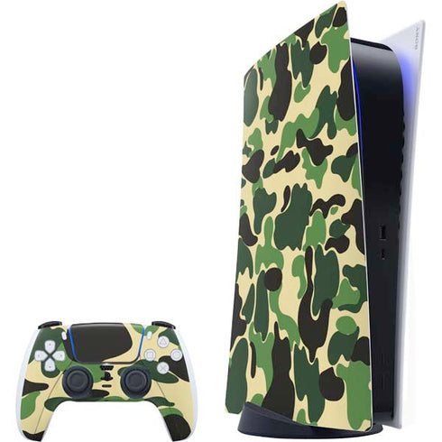 Green Street Camo PlayStation PS5 Skins