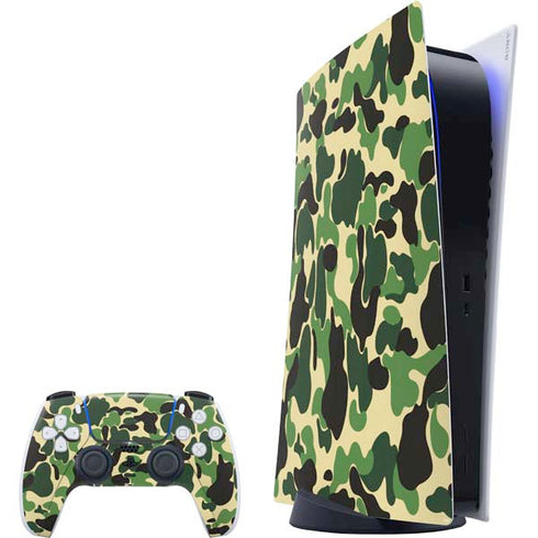 Green Street Camo PlayStation PS5 Skins