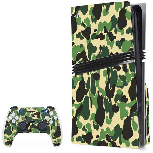 Green Street Camo PlayStation PS5 Skins
