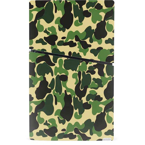 Green Street Camo PS5 Slim Digital Edition Console Skin