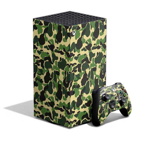 Green Street Camo XBox Series X Digital Edition Bundle Skin