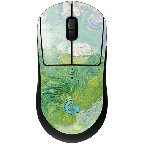 Green Wheat Fields by Vincent van Gogh G Pro Wireless Gaming Mouse Skin
