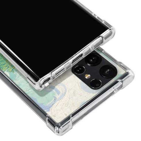 Green Wheat Fields by Vincent van Gogh Galaxy S23 Ultra Clear Case