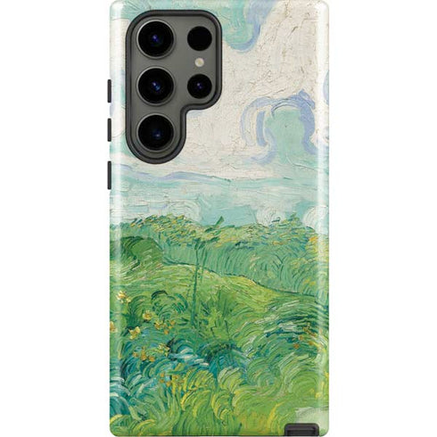 Green Wheat Fields by Vincent van Gogh Galaxy S23 Ultra Pro Case
