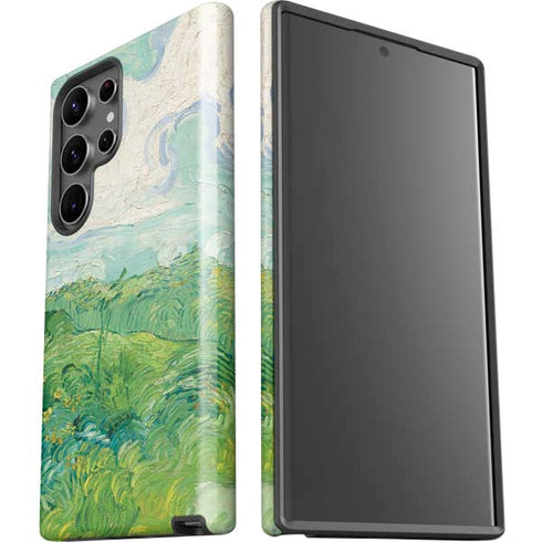 Green Wheat Fields by Vincent van Gogh Galaxy S23 Ultra Pro Case