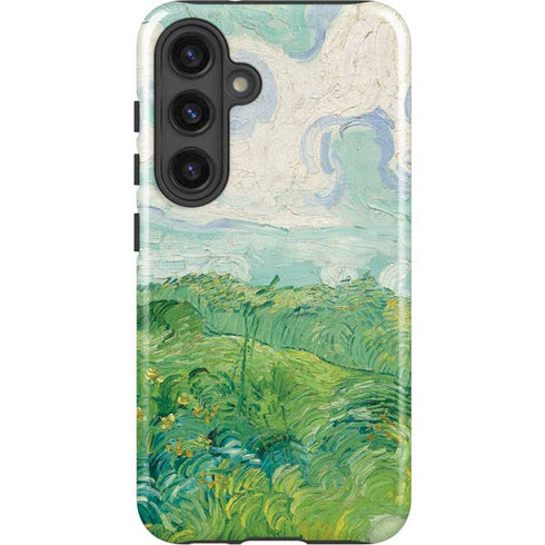 Green Wheat Fields by Vincent van Gogh Galaxy S25 Impact Case
