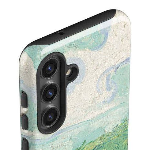 Green Wheat Fields by Vincent van Gogh Galaxy S25 Impact Case