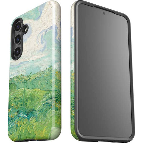 Green Wheat Fields by Vincent van Gogh Galaxy S25 Impact Case