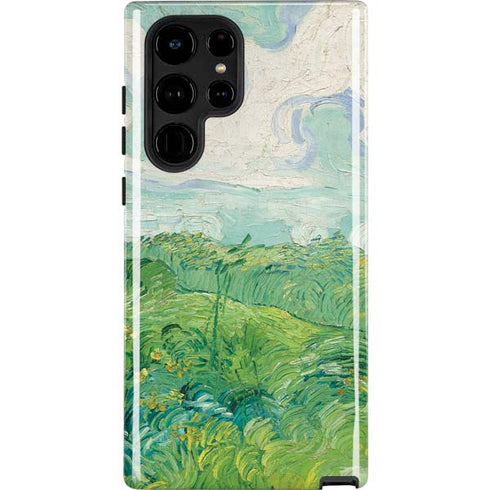 Green Wheat Fields by Vincent van Gogh Galaxy S25 Ultra Impact Case