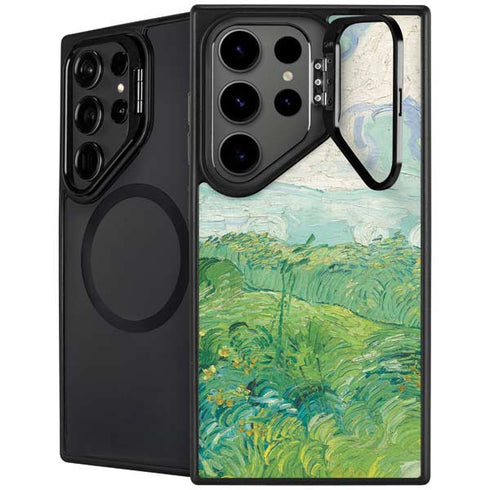 Green Wheat Fields by Vincent van Gogh Galaxy S25 Ultra Kickstand Case