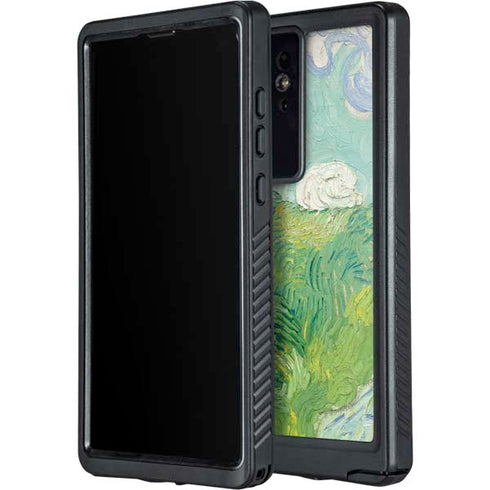 Green Wheat Fields by Vincent van Gogh Galaxy S24 Ultra Waterproof Case