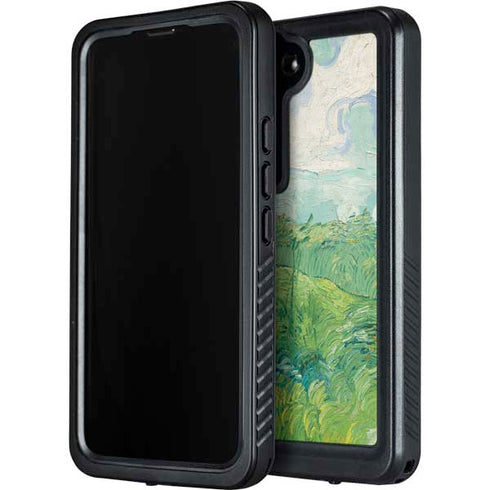 Green Wheat Fields by Vincent van Gogh Galaxy S24 Waterproof Case