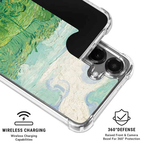 Green Wheat Fields by Vincent van Gogh Galaxy S26 Clear Case