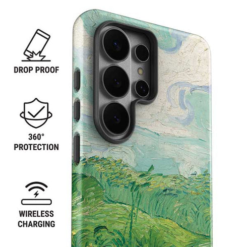 Green Wheat Fields by Vincent van Gogh Galaxy S26 Ultra Impact Case