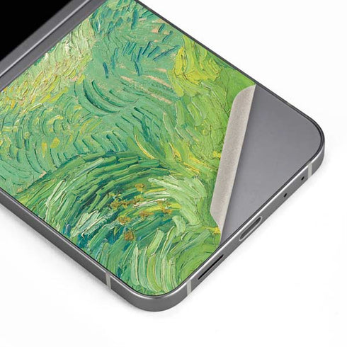 Green Wheat Fields by Vincent van Gogh Galaxy Z Flip6 Skin