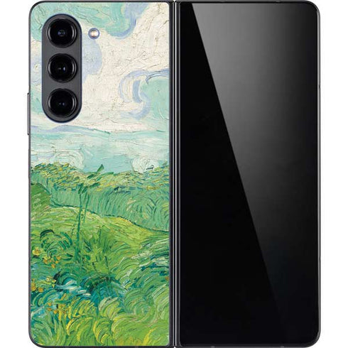 Green Wheat Fields by Vincent van Gogh Galaxy Z Fold5 5G Skin