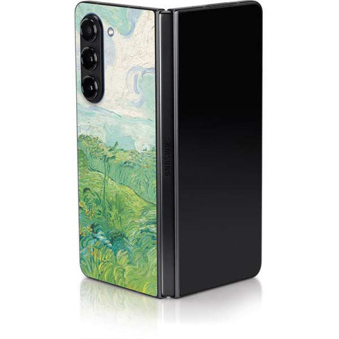 Green Wheat Fields by Vincent van Gogh Galaxy Z Fold5 5G Skin