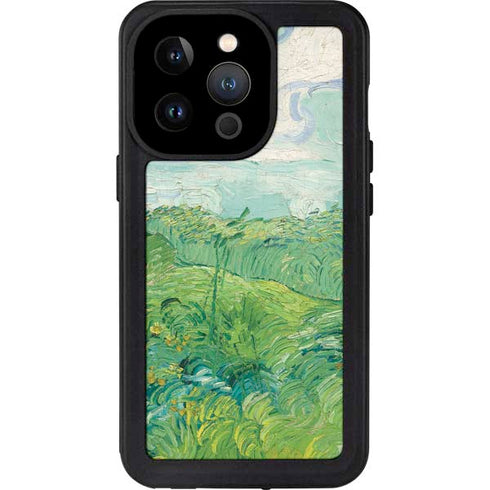 Green Wheat Fields by Vincent van Gogh iPhone 15 Pro Waterproof Case